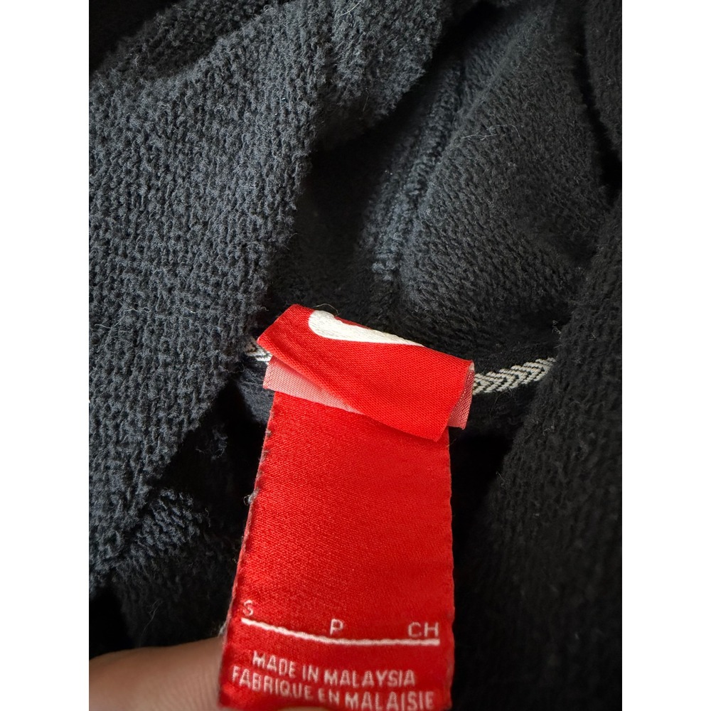 Nike Womens Funnel Neck Scuba Hoodie Black Fleece Pullover Small Raglan Logo - Picture 5 of 11